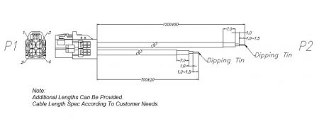 RF Коаксиальный Кабель RFCNANANA036B Размер продукта